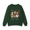 Merry Christmas Goose Santa Silly Preppy Funny Sweatshirt S-5XL