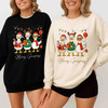 Merry Christmas Goose Santa Silly Preppy Funny Sweatshirt S-5XL