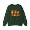 Basset Hound Christmas Santa Lights Sweater Sweatshirt S-5XL