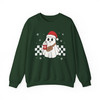 Santa Ghost Boo Xmas Cute Holiday Gift Sweatshirt S-5XL