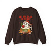Ghost Reading Spooky Librarian Sweatshirt S-5XL