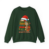 All Booked For Xmas Book Lover Stack Santa Hat Sweatshirt S-5XL