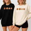 Gingerbread Cookie Winter Holiday Graphic Sweatshirt S-5XL