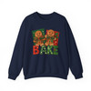 Brushstroke Gingerbread Coquette Bow Festive Baking Sweatshirt S-5XL