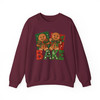 Brushstroke Gingerbread Coquette Bow Festive Baking Sweatshirt S-5XL