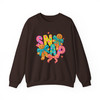 Brushstroke Coquette Bow Cute Gingerbread Design Sweatshirt S-5XL