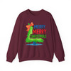 Hand Drawn Coquette Christmas Tree Festive Sweatshirt S-5XL