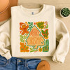 Boho Floral Retro Christmas Tree Gingerbread Girly Holiday Sweatshirt S-5XL