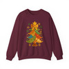 Patchwork Christmas Tree Trendy Holiday Sweatshirt S-5XL