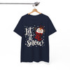 Snowman Let It Snow Christmas Cricut Holiday T-shirt S-5XL