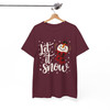 Snowman Let It Snow Christmas Cricut Holiday T-shirt S-5XL