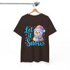 Let It Snow Snowman Christmas Holiday Kids Xmas T-shirt S-5XL