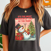 Funny Christmas Snowman Let It Snow Xmas Tree Clipart T-shirt S-5XL