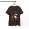 Let It Snow Winter Christmas Cute Snowman Leopard Tree T-shirt S-5XL