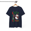 Let It Snow Winter Christmas Cute Snowman Leopard Tree T-shirt S-5XL