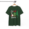 Snowman Christmas Preppy Holiday Stars Let It Snow T-shirt S-5XL