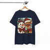 Christmas Snowman & Reindeer Preppy Holiday Brushstroke T-shirt S-5XL