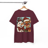 Christmas Snowman & Reindeer Preppy Holiday Brushstroke T-shirt S-5XL