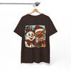 Christmas Snowman & Reindeer Preppy Holiday Brushstroke T-shirt S-5XL