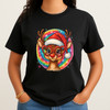 Christmas Reindeer Brushstroke Preppy Holiday Movies T-shirt S-5XL