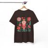 Boho Floral Nutcracker Holiday Christmas Preppy Festive T-shirt S-5XL
