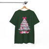 Pink Christmas Tree Cute Holiday Bow Cozy Xmas Gift T-shirt S-5XL