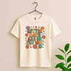 Retro Better Days Are On The Way Groovy Flower Aesthetic Sand T-shirt S-5XL
