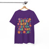 Retro Better Days Are On The Way Groovy Flower Aesthetic Sand T-shirt S-5XL