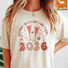 Happy New Year 2026 Disco Ball Retro Festive Sand T-shirt S-5XL
