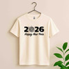 Happy New Year 2026 Disco Ball Retro Festive Sand T-shirt S-5XL