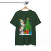 Three Snowmen Christmas Tree Cute Holiday Gifts Crewneck T-shirt S-5XL