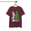 Three Snowmen Christmas Tree Cute Holiday Gifts Crewneck T-shirt S-5XL