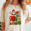 Santa Cocoa and Gnomes Ho Ho Ho Holiday Mug Crewneck Festive T-shirt S-5XL