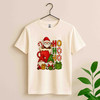 Santa Cocoa and Gnomes Ho Ho Ho Holiday Mug Crewneck Festive T-shirt S-5XL