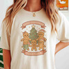 Sweet Christmas Together Gingerbread Family Holiday Crewneck T-shirt S-5XL