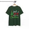 Rockin Around the Christmas Tree Western Holiday Cowboy Boot Crewneck T-shirt S-5XL