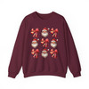 Christmas Bow Santa Pink Coquette Trendy Holiday Sweatshirt S-5XL