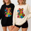 Pink Glitter Ghost Retro Girly Halloween Coquette Sweatshirt S-5XL