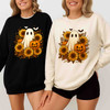 Original Spooky Ghost Autumn Pumpkin Watercolor Sweatshirt S-5XL