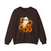Original Spooky Ghost Autumn Pumpkin Watercolor Sweatshirt S-5XL