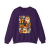 Vintage Halloween Ghost Coquette Floral Pumpkin Bow Sweatshirt S-5XL