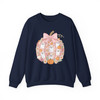 Pink Pumpkin Ghost Kawaii Halloween Floral Sweatshirt S-5XL