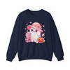 Halloween Ghost Bubble Tea Pumpkin Sublimation Sweatshirt S-5XL