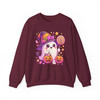 Cute Witch Ghost Candy Pumpkins Halloween Sweatshirt S-5XL