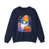 Ghost Halloween Kawaii Pumpkin Rainbow Drink Sweatshirt S-5XL