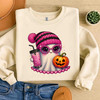 Cute Ghost Halloween Sublimation Coffee Boujee Ghost Sweatshirt S-5XL