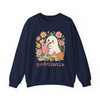 Summerween Ghost Floral Art Kawaii Watermelon Halloween Sweatshirt S-5XL