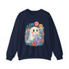 Retro Summerween Ghost Halloween Cocktail Sweatshirt S-5XL