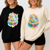 Summer Ghost Cute Spooky Watercolor Hot Ghoul Halloween Sweatshirt S-5XL