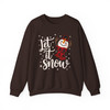 Snowman Let It Snow Christmas Cricut Holiday Sweatshirt S-5XL